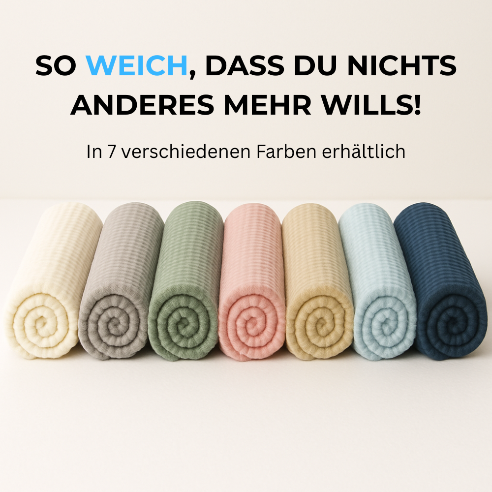 Sanfte Musselindecke I Aus 100% Natur Baumwolle