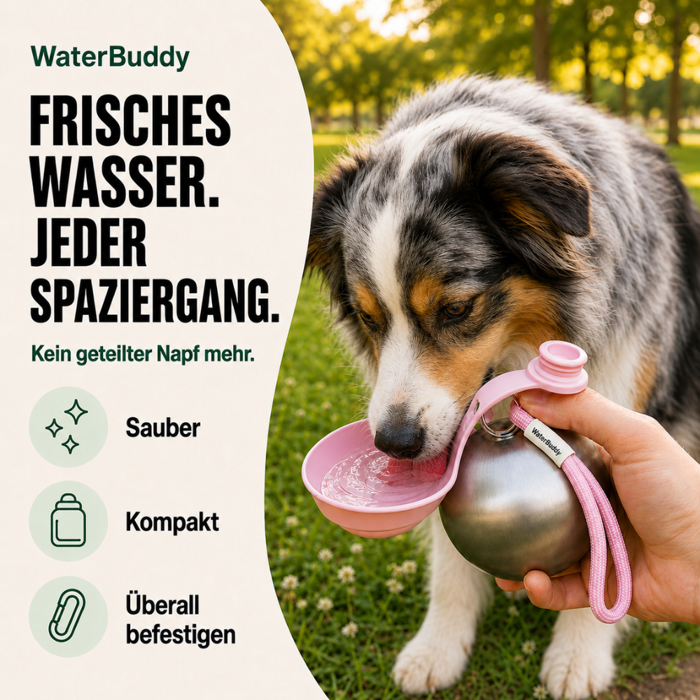 WaterBuddy | Die tragbare Hundetrinkflasche